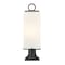 Z-Lite Sana 2 Light Outdoor Pier Mounted Fixture, Black & White Opal 593PHMR-533PM-BK - alternate 2